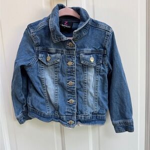 Z. Cavaricci 3T Girls Blue Denim Jean Jacket Classic Denim Style